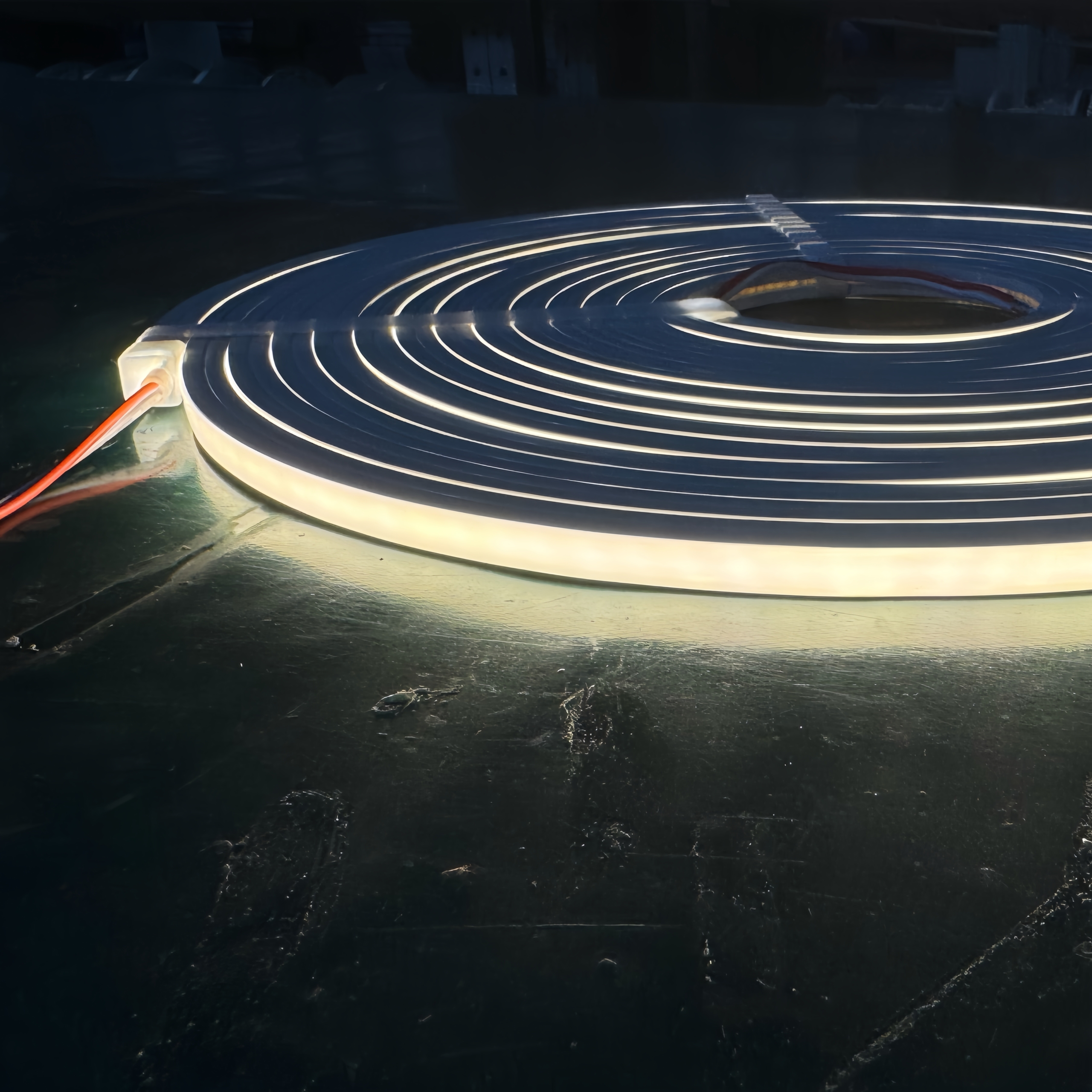 LUMSET® Sil1010 Pure Silicone LED Strip – 10×10 mm One Piece Extrusion, Solder Free Connection, Cut to Length Flexible Waterproof Light for Cabinet, Architectural, DIY (DC12V:24V)