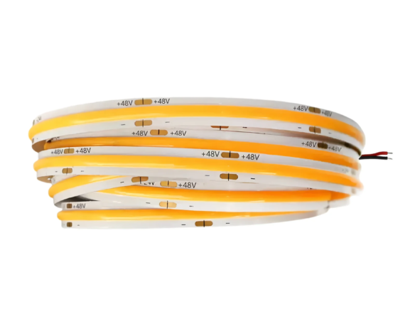LUMSET® 48V COB LED Strip – 480 LEDs:m, 8mm Width, 8W:m, 20m Single End Power, 2700K:3000K:4000K:6500K, CRI 90+, Single Row, Panelized