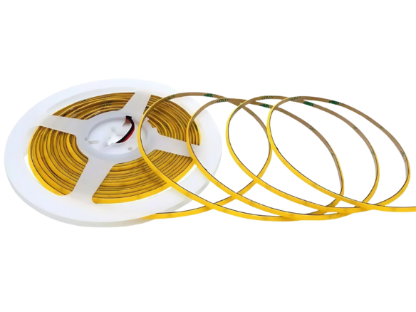 LUMSET® COB LED Strip – 384 LEDs:m, 3mm Width, 12V:24V, 7W:m, 3000K:4000K:6500K, CRI 90+, 5m Roll (Panelized)