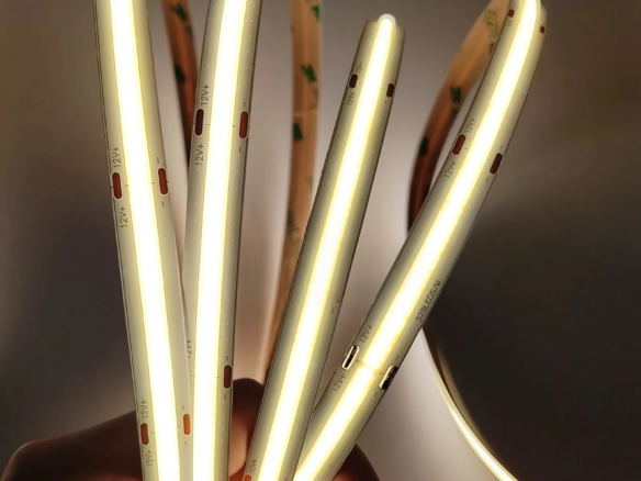 LUMSET® COB LED Strip – 528 LEDs:m, 12V:24V, CRI 90+, 2700K–6500K, 10mm Width, 14W:m, 5m Roll (Non panelized)