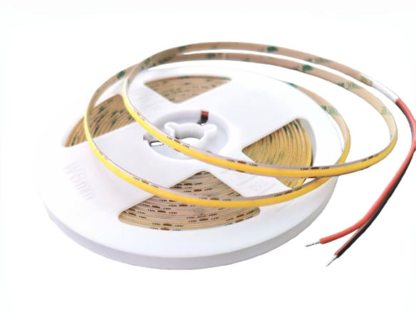 LUMSET® Ultra Narrow COB LED Strip – 400 LEDs:m, 12V:24V, 5mm Width, 10W:m, 3000K–6000K, CRI 90+, Non Panelized 5m Roll